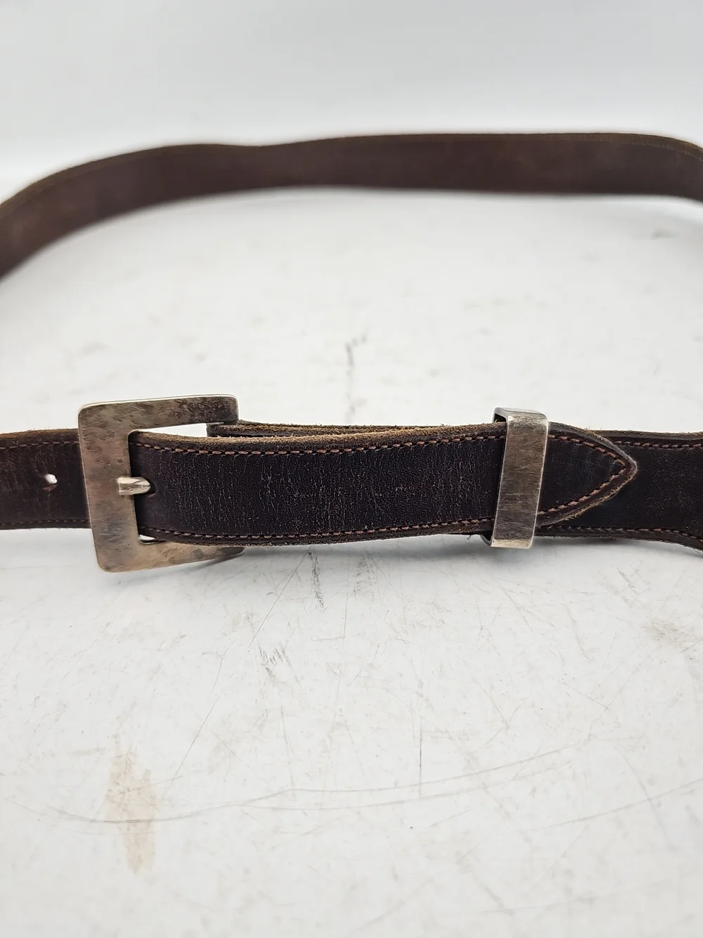 Santa Fe Brown Distressed Leather Western Belt